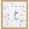 Eva Signature Mat Picture Frame, Photo Frame Wedding Guest Book Alternative, Autograph Picture Mat for Signature Board, Wedding Celebrations Graduations Support Encouragement or Retirement
